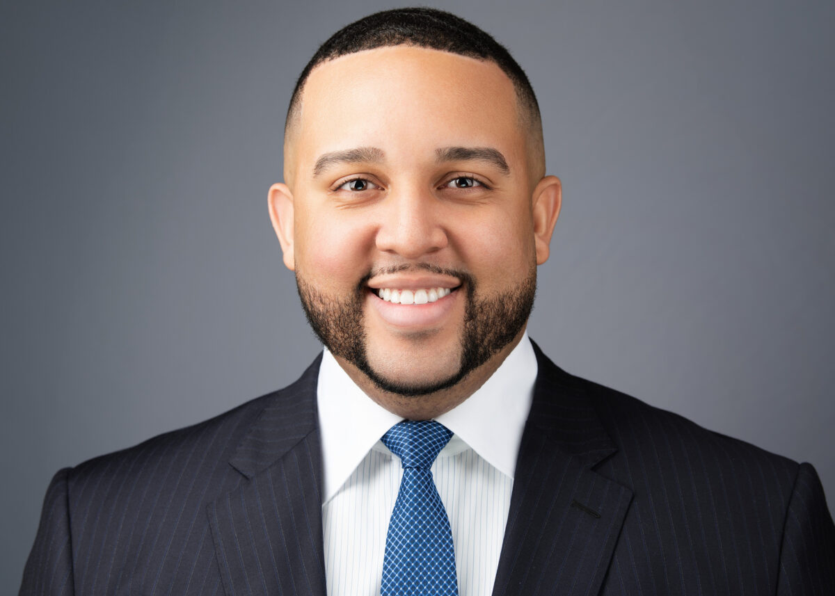 Smiling man in formal attire